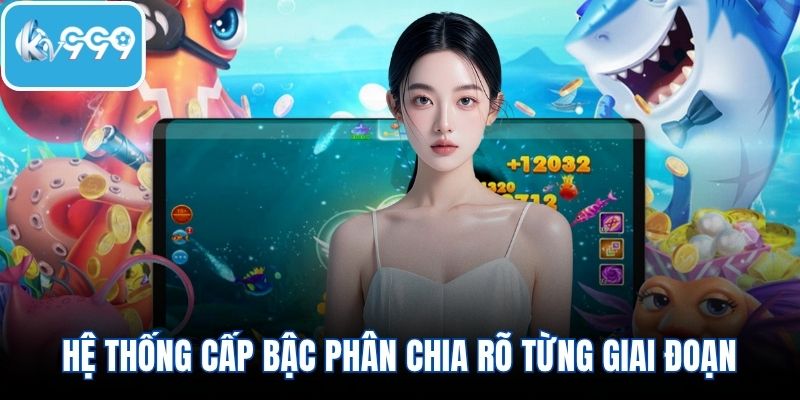Hệ thống cấp bậc phân chia rõ từng giai đoạn